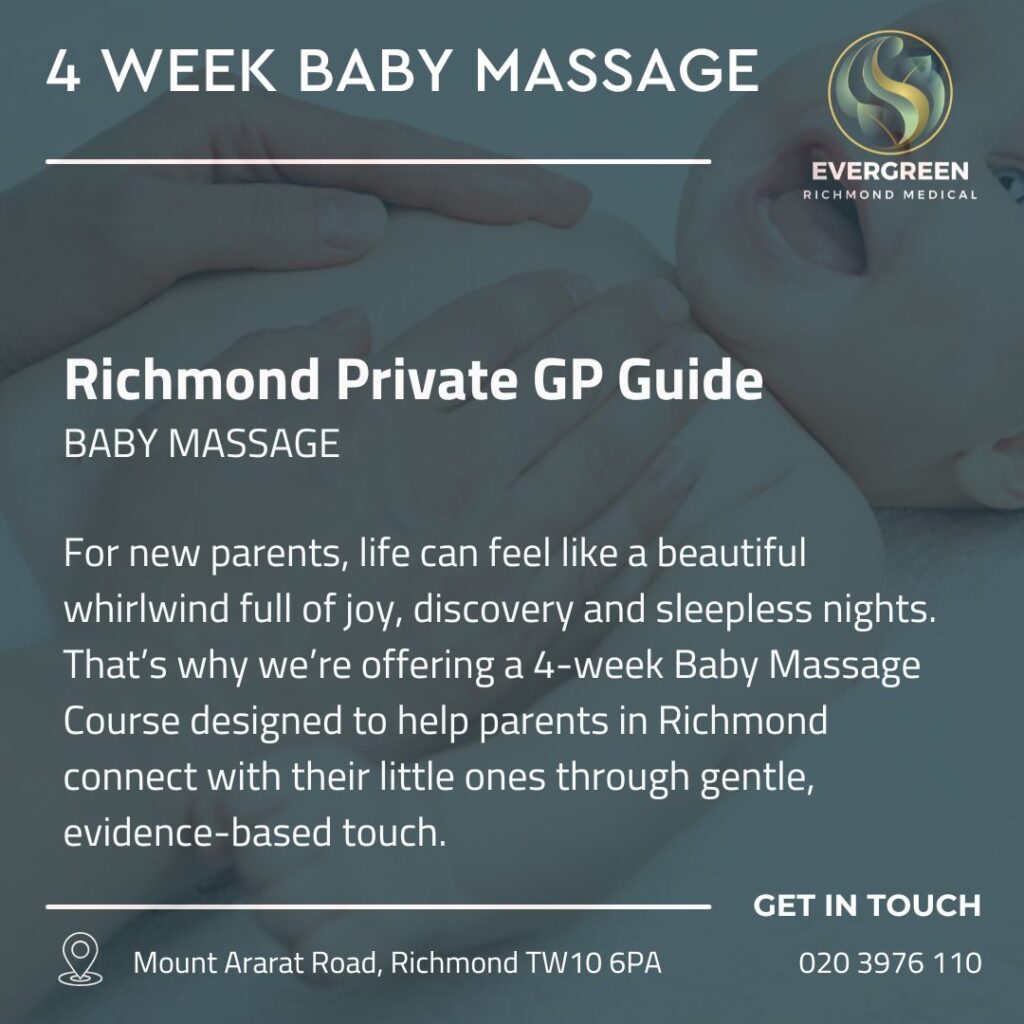 Baby Massage in Richmond – Calm, Bond & Soothe at Evergreen