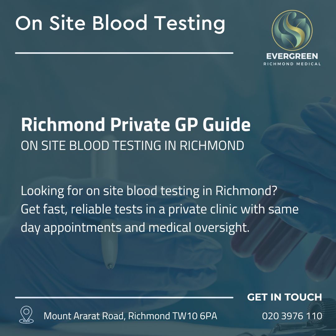 On site blood testing in Richmond at a private medical clinic