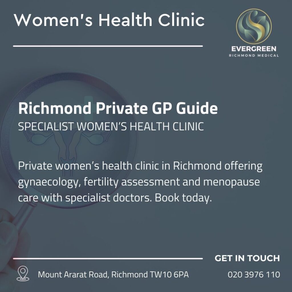 Doctor consultation at a private women’s health clinic in Richmond London