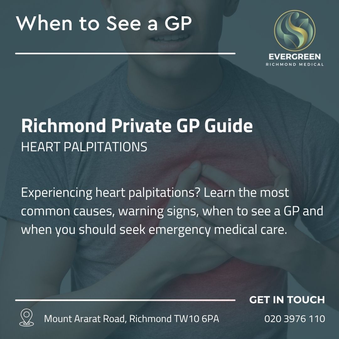Person holding their chest while experiencing heart palpitations and a racing heartbeat.